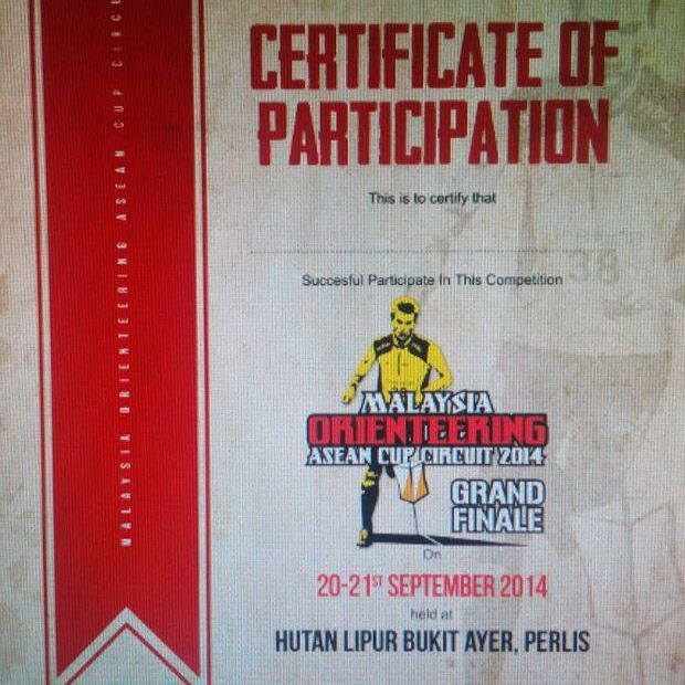 Certificate of participation