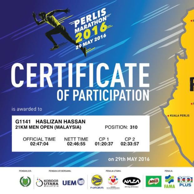 Certificate of participation