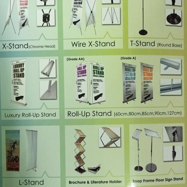 Various types of stand